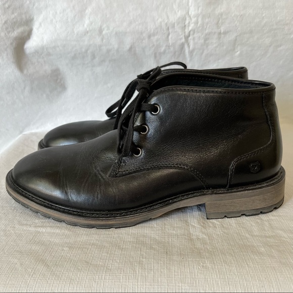 Andrew Marc Black Leather Chukka Boots main image 5